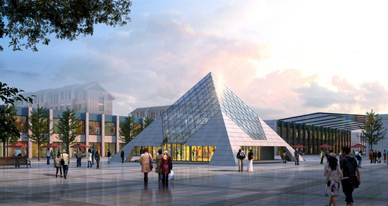 二连浩特金字塔网架